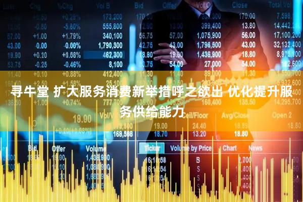 寻牛堂 扩大服务消费新举措呼之欲出 优化提升服务供给能力